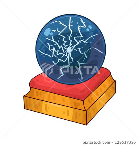 illustration of plasma ball 129537350