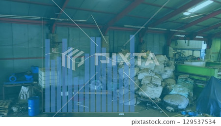 Image of data processing over rubbish dump Image of data processing over rubbish dump 129537534