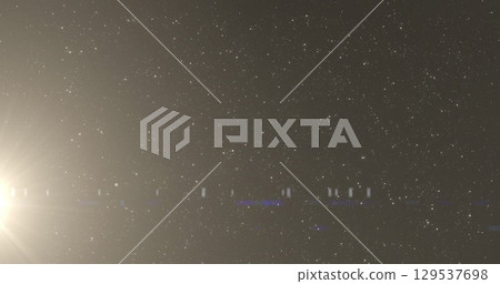 Image of light spots over black background 129537698