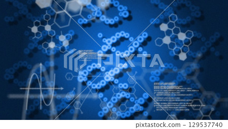 Image of medical data processing over dark background Image of medical data processing over dark background 129537740