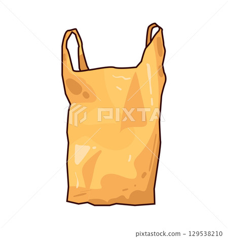 illustration of plastic bag illustration of plastic bag 129538210