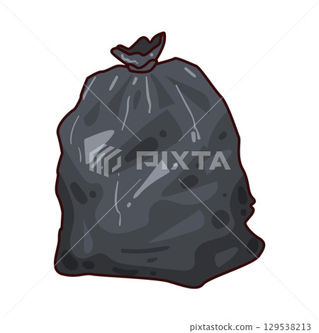 illustration of trash bag 129538213