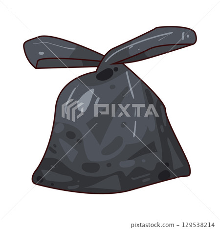 illustration of plastic bag illustration of plastic bag 129538214
