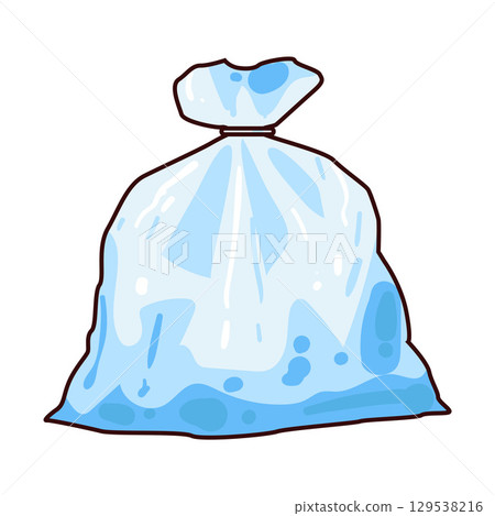 illustration of plastic bag 129538216