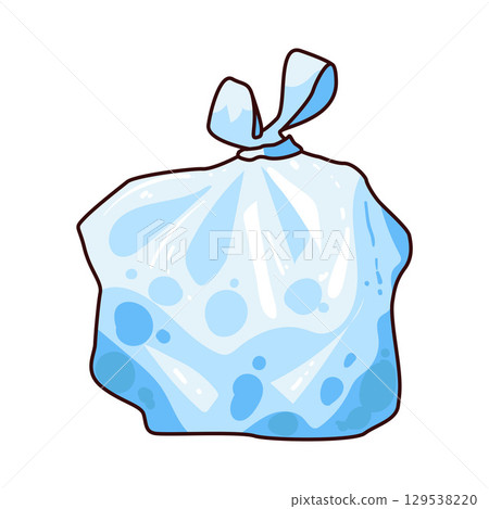 illustration of plastic bag 129538220