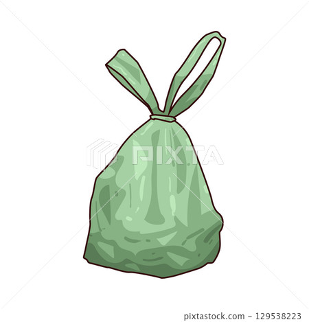 illustration of plastic bag 129538223