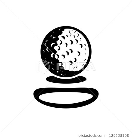 Golf ball vector template illustration Golf ball vector template illustration 129538308
