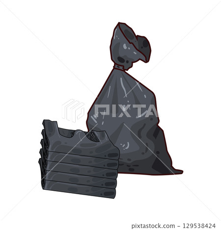 illustration of plastic bags illustration of plastic bags 129538424