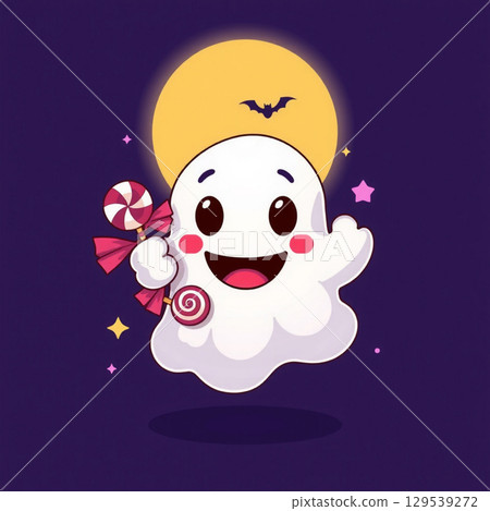 happy halloween banner with scary pumpkin. halloween party. vector illustration. happy halloween banner with scary pumpkin. halloween party. vector illustration. 129539272