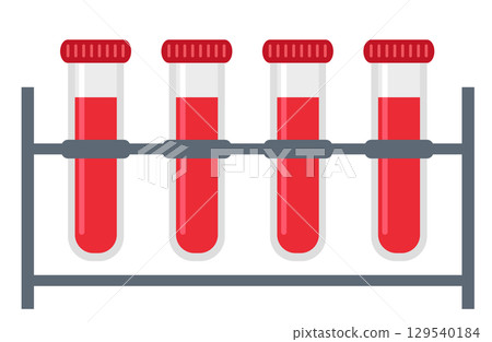 Blood test, blood test tubes 129540184