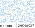 Italian Farfalle pasta, seamless pattern. Hand-drawn sketch in the style of engraving. Traditions of Italian cuisine. For menu design, packaging, etc. Vector drawing 129540527