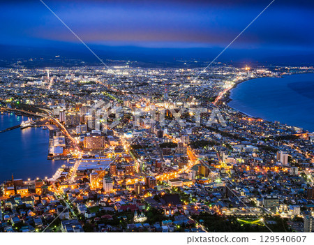 Three major nights night view in Japan Hakodate Three major nights night view in Japan Hakodate 129540607