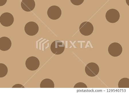 波爾卡圓點棕色背景材料 129540753