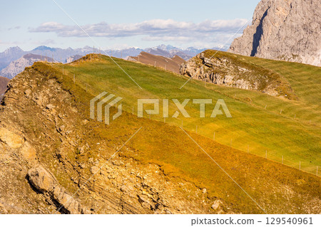 Dolomites mountains, Seceda, Italy Dolomites mountains, Seceda, Italy 129540961