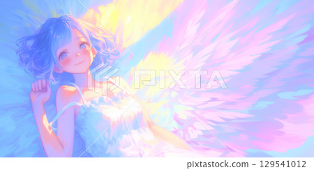 A girl taking a comfortable nap 129541012