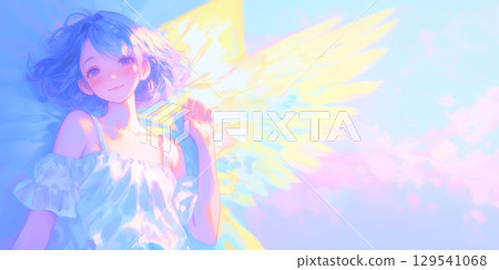 A girl taking a comfortable nap 129541068