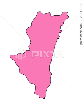 日本宮崎縣地圖 129541116