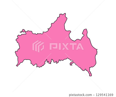 日本山口縣地圖 129541169