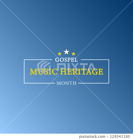 Gospel Music Heritage Month Blue Elegant Poster Gospel Music Heritage Month Blue Elegant Poster 129541180