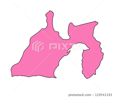 日本靜岡縣地圖 129541191