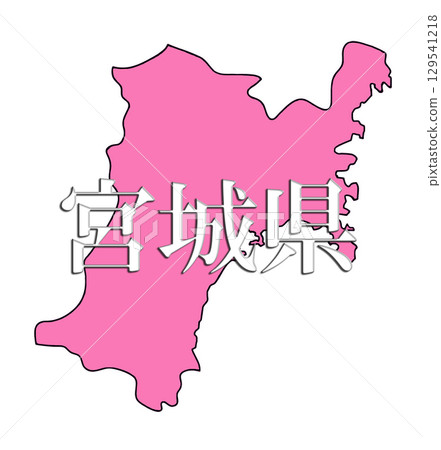 Map of Japan Miyagi Prefecture 129541218