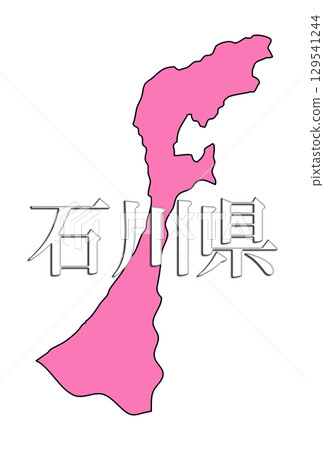 日本石川縣地圖 日本石川縣地圖 129541244