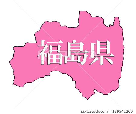 日本福島縣地圖 129541269
