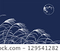 滿月和紫芒的背景插圖2 129541282