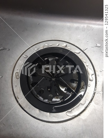 Drain, sink garbage disposal area, kitchen Drain, sink garbage disposal area, kitchen 129541325