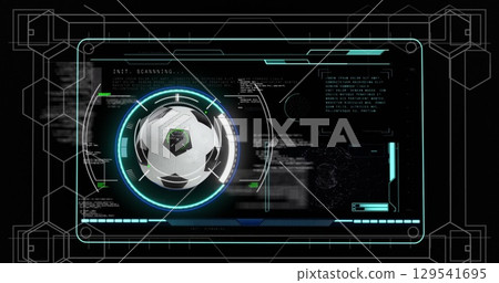 Image of digital interface over tactic plan of... - Stock Illustration ...