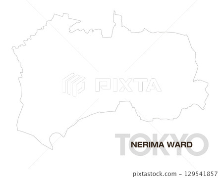 Blank map of Nerima Ward, Tokyo Blank map of Nerima Ward, Tokyo 129541857
