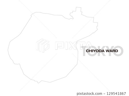 東京都千代田區空白地圖 129541867