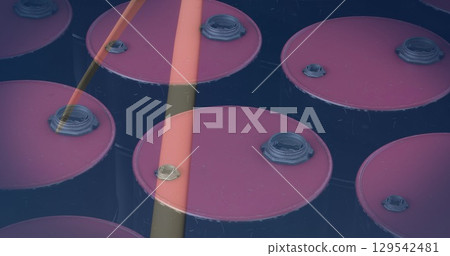 Image of lockers over wind turbine 129542481