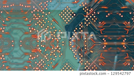 Image of data processing over african american female nurse with patient Image of data processing over african american female nurse with patient 129542797