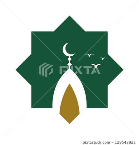 Islamic Mosque icon logo 129542922