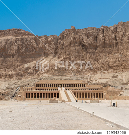 Mortuary Temple of Hatshepsut Carved into a Cliffside Mortuary Temple of Hatshepsut Carved into a Cliffside 129542966