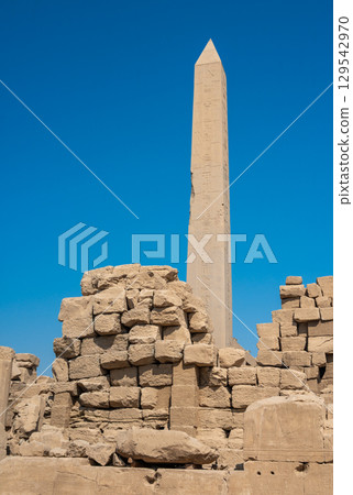 Ancient ruins of Karnak Temple in Luxor, Egypt Ancient ruins of Karnak Temple in Luxor, Egypt 129542970