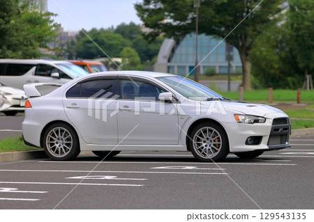 White domestic sports car image 129543135