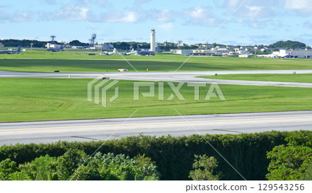Kadena Air Base seen from Kadena Roadside Station Kadena Air Base seen from Kadena Roadside Station 129543256