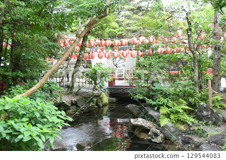 Pond and lantern Pond and lantern 129544083