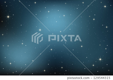 Dark blue night starry sky. Space vector background with cosmic constellations and light of sparkles. Abstract magic galaxy. Winter nature backdrop with nebula and dusk. Dark blue night starry sky. Space vector background with cosmic constellations and light of sparkles. Abstract magic galaxy. Winter nature backdrop with nebula and dusk. 129544315
