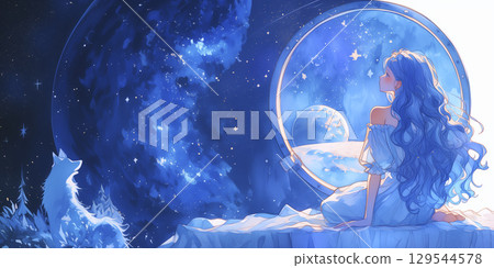 A girl who loves space A girl who loves space 129544578