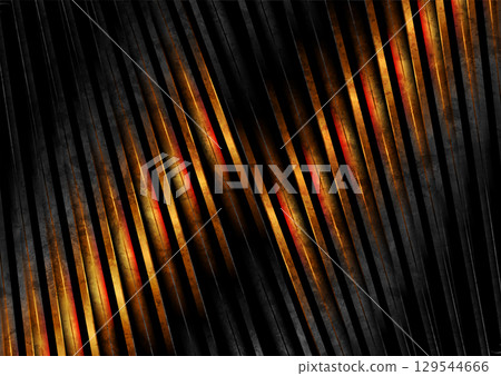 Grunge golden and black glossy striped abstract geometric background Grunge golden and black glossy striped abstract geometric background 129544666