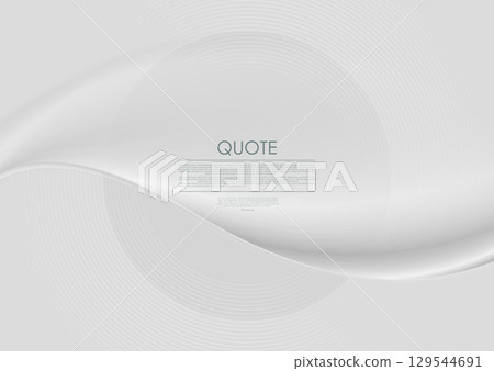 Grey silk flowing wave abstract blurred background and linear circles 129544691