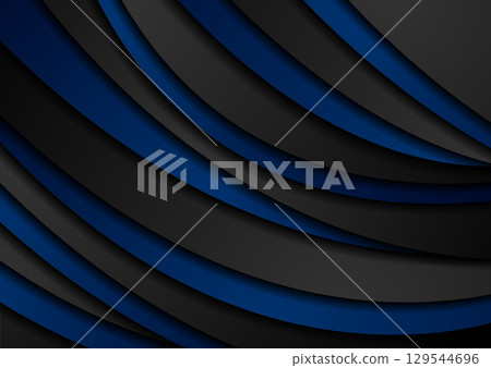 High contrast blue and black abstract tech corporate wavy background High contrast blue and black abstract tech corporate wavy background 129544696