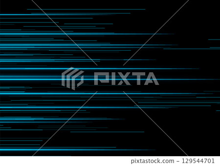 Blue neon laser lines abstract tech background Blue neon laser lines abstract tech background 129544701