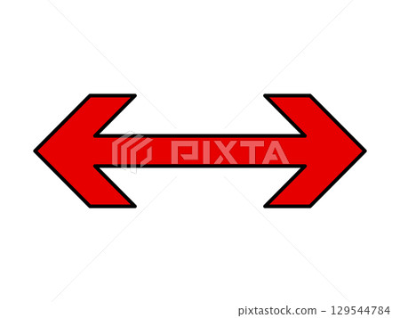 Sharp, double-sided red arrow (long) Sharp, double-sided red arrow (long) 129544784