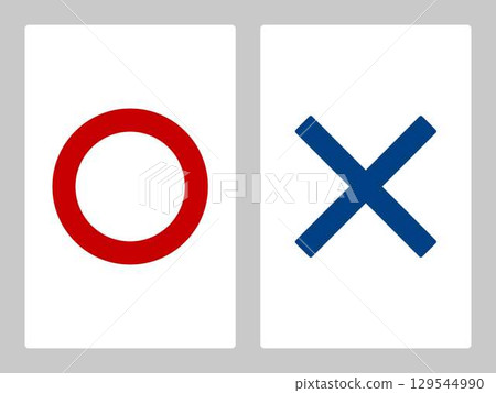 圓圈和十字插圖素材 129544990