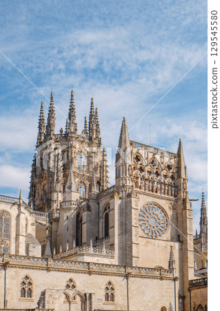 south facade of Burgos Cathedral with lantern 129545580
