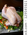 烤雞烹飪準備 129545921